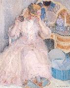 Frieseke, Frederick Carl Lady Trying On a Hat